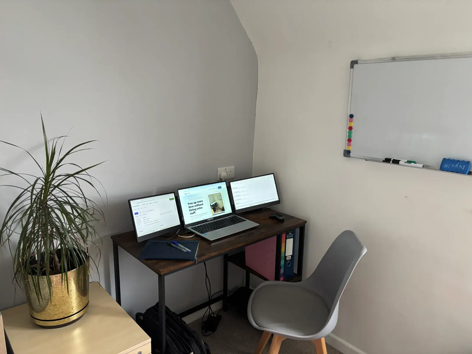 Workspace showing practical business support